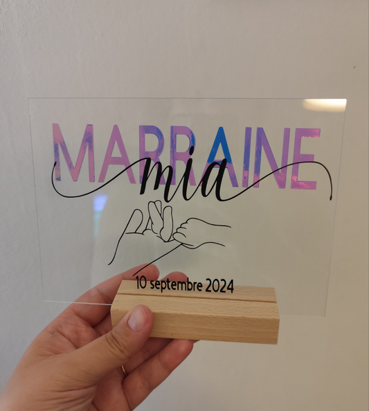 Plaque marraine